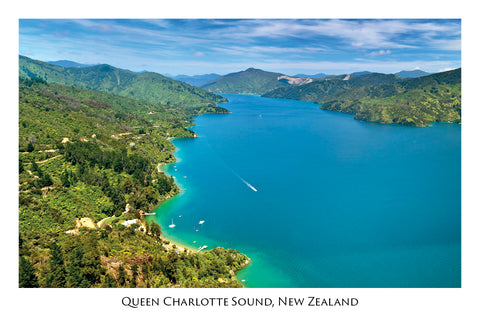 026 - Post Art Postcard - Queen Charlotte Sound