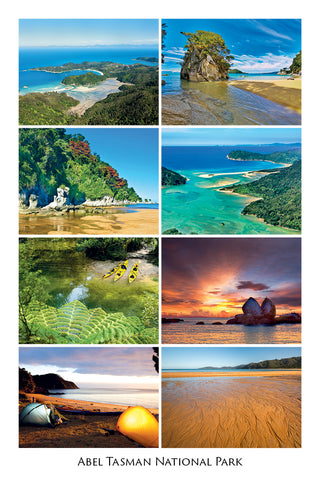 10 - Post Art Postcard - Abel Tasman Composite