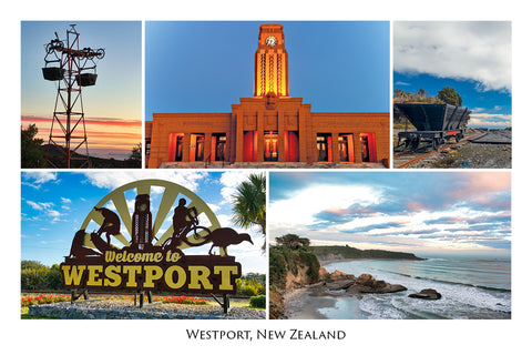 11 - Post Art Postcard - Westport Composite