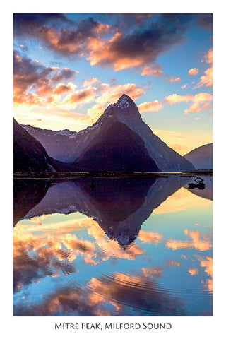 50 - Post Art Postcard - Mitre Peak, Fiordland
