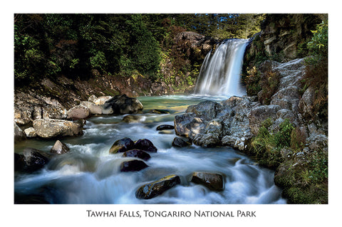 550 - Post Art Postcard - Tawhai Falls, Tongariro National Park