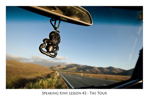 564 - Post Art Postcard - Speaking Kiwi Lesson #3 - Tiki Tour