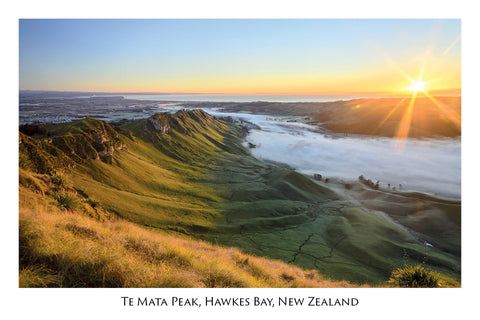 675 - Post Art Postcard - Te Mata Peak