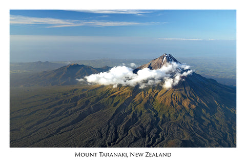 682 - Post Art Postcard - Mount Taranaki Aerial