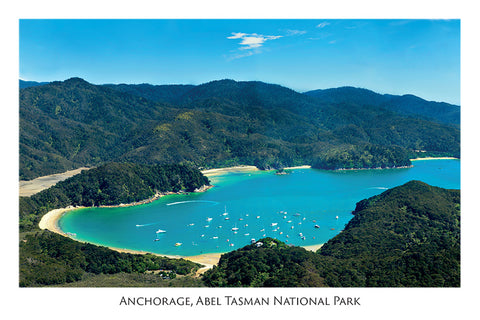 8 - Post Art Postcard - Anchorage, Abel Tasman National Park
