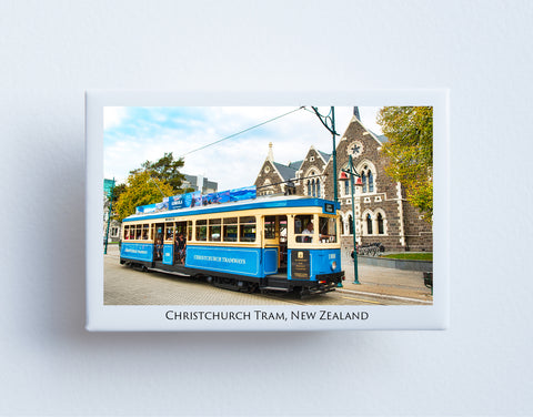 FM0055 - Post Art Magnet - Christchurch Tram