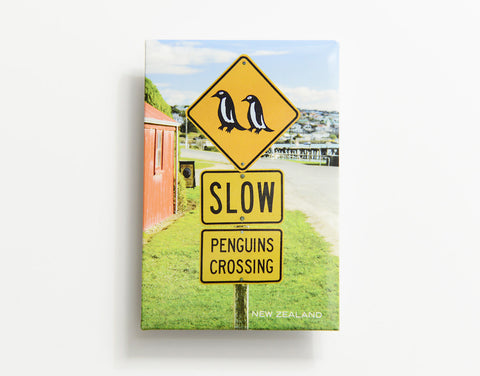 MTS1041 - Sisson Magnet - Penguins Crossing Sign
