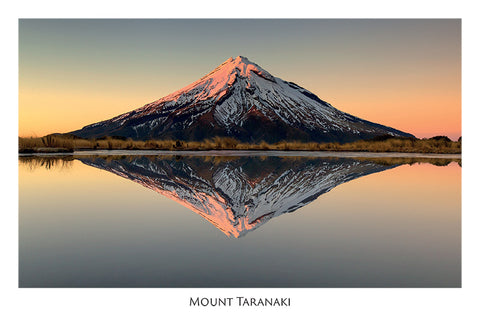 N72 - Post Art Postcard - Mt Taranaki Sunrise