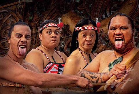 N30 - Post Art Postcard - Maori Warriors