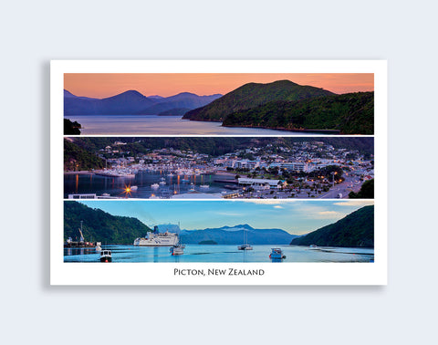 025 - Post Art Postcard - Picton Harbour