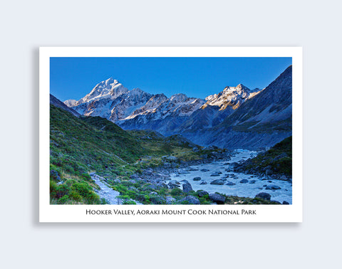 110 - Post Art Postcard - Hooker Valley Track
