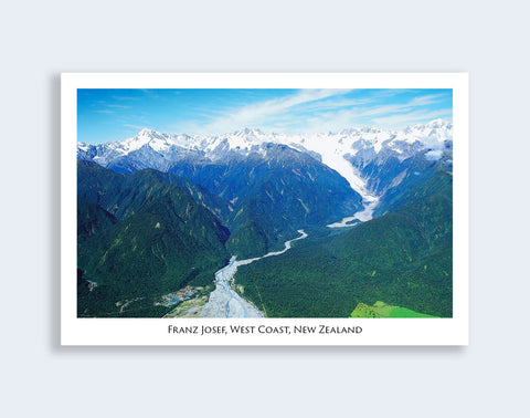 114 - Post Art Postcard - Franz Josef Village