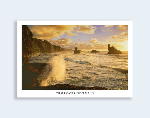 12 - Post Art Postcard - West Coast, Greymouth