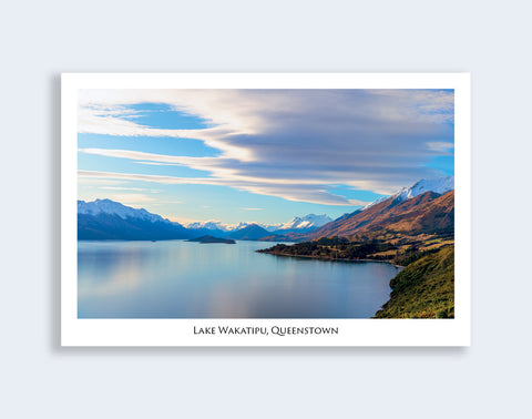 122 - Post Art Postcard - Lake Wakatipu