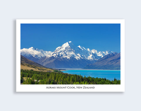 136 - Post Art Postcard - Lake Pukaki Mt Cook