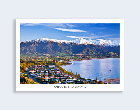 193 - Post Art Postcard - Kaikoura Township