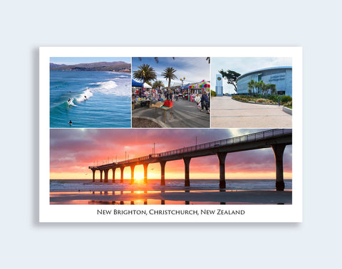 201 - Post Art Postcard - New Brighton Composite