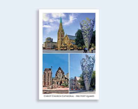 220 - Post Art Postcard - Christchurch Cathedral