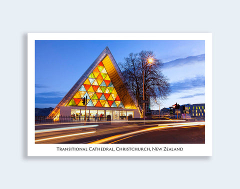 232 - Post Art Postcard - Transitional Cathedral Blue
