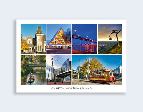 235 - Post Art Postcard - Christchurch Composite