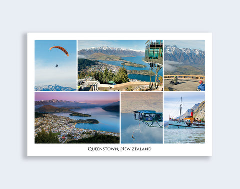241 - Post Art Postcard - Queenstown composite
