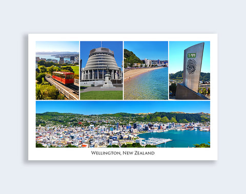 242 - Post Art Postcard - Wellington Composite