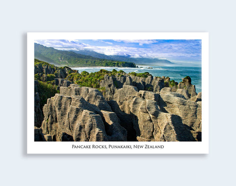 25 - Post Art Postcard - Pancake Rocks Punakaiki