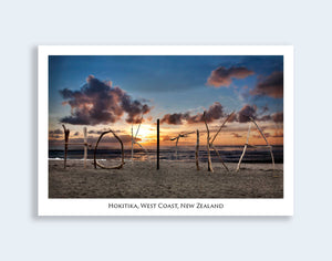 267 - Post Art Postcard - Hokitika Beach