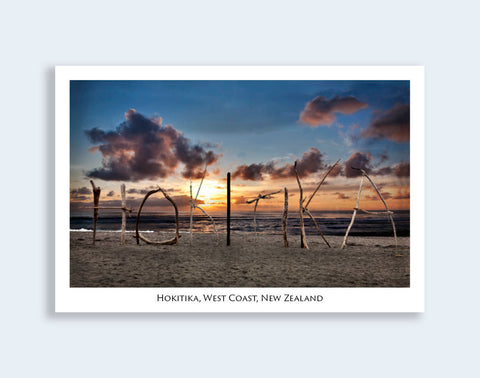 267 - Post Art Postcard - Hokitika Beach