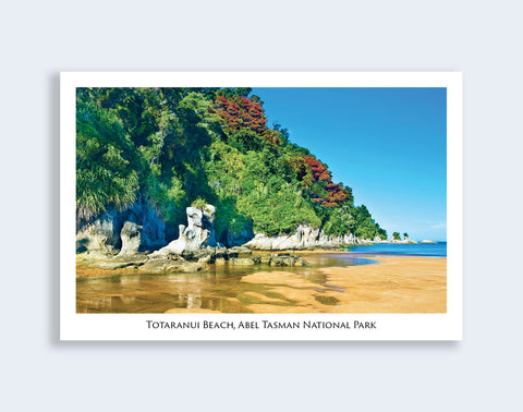 3 - Post Art Postcard - Totaranui Beach