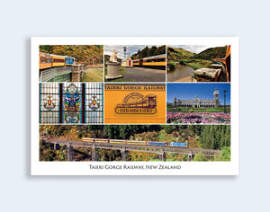 302 - Post Art Postcard - Taieri Gorge Railway