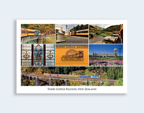 302 - Post Art Postcard - Taieri Gorge Railway
