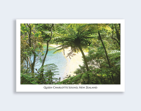 35 - Post Art Postcard - Queen Charlotte Sound
