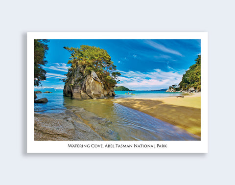 4 - Post Art Postcard - Watering Cove, Able Tasman