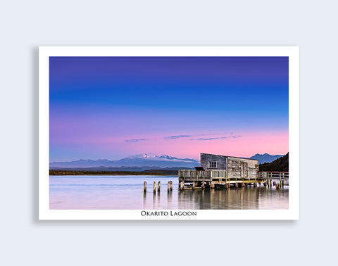 42 - Post Art Postcard - Okarito Lagoon