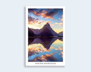 50 - Post Art Postcard - Mitre Peak, Fiordland