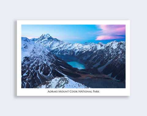 510 - Post Art Postcard - Aoraki / Mount Cook