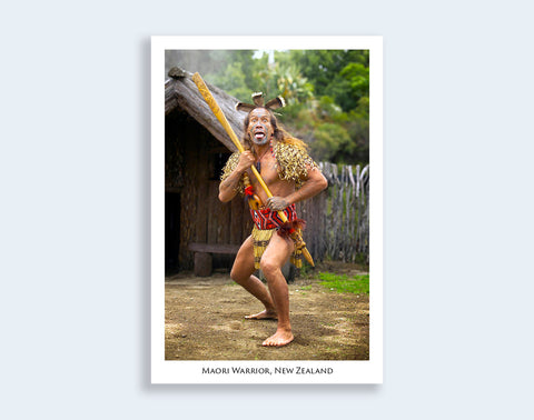515 - Post Art Postcard - Maori Warrior