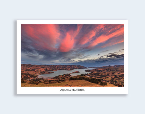 519 - Post Art Postcard - Akaroa Harbour