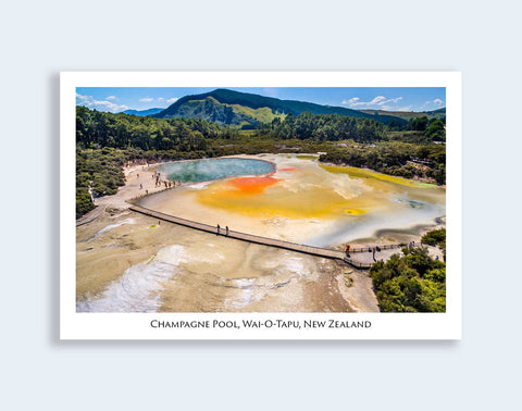 525 - Post Art Postcard - Champagne Pool, Wai-O-Tapu