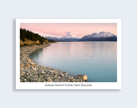 537 - Post Art Postcard - Lake Pukaki, Mt Cook