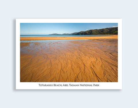 560 - Post Art Postcard - Totaranui Beach - low angle