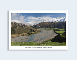 563 - Post Art Postcard - Matukituki Valley from West Wanaka Station