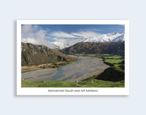 563 - Post Art Postcard - Matukituki Valley from West Wanaka Station