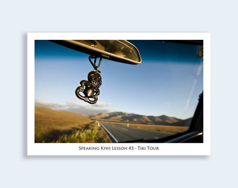 564 - Post Art Postcard - Speaking Kiwi Lesson #3 - Tiki Tour