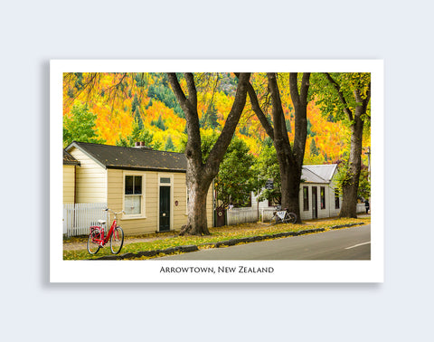 599 - Post Art Postcard - Arrowtown Cottages