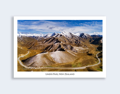 600 - Post Art Postcard - Lindis Pass
