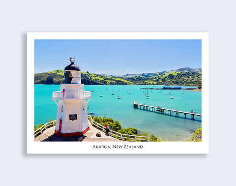 604 - Post Art Postcard - Akaroa Lighthouse