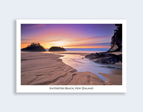 608 - Post Art Postcard - Kaiteriteri Beach