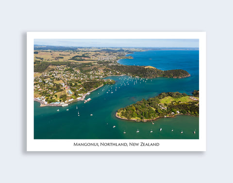 616 - Post Art Postcard - Mangonui - aerial